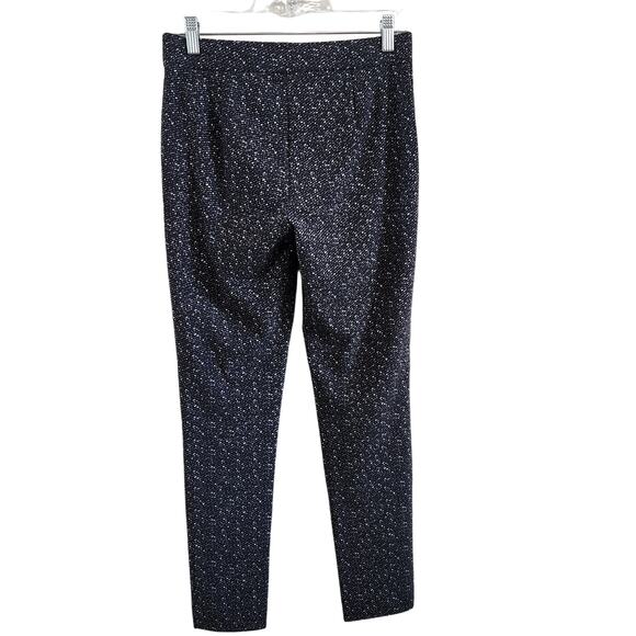 Theory Adbelle Black Printed Slimming Stretch Pull-On Pants Office Wear Medium - Picture 1 of 6
